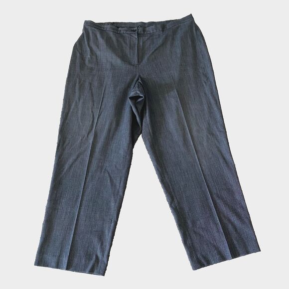 Rafaella Woman Plus Size 20W Charcoal‎ Wide Leg Stretch  Sweatpant Comfort - Picture 1 of 9